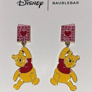 Baublebar Disney Valentines Winnie the Pooh Heart Dangle Drop NIB